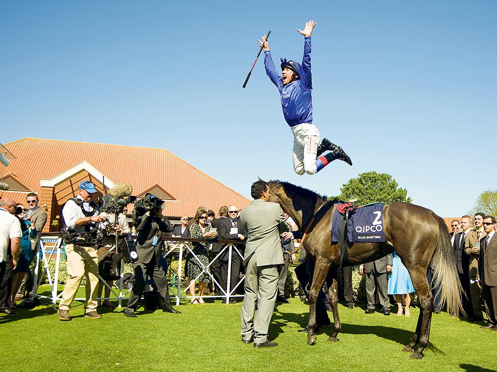Frankie Dettori after winning the QIPCO 1000 Guineas Stakes 