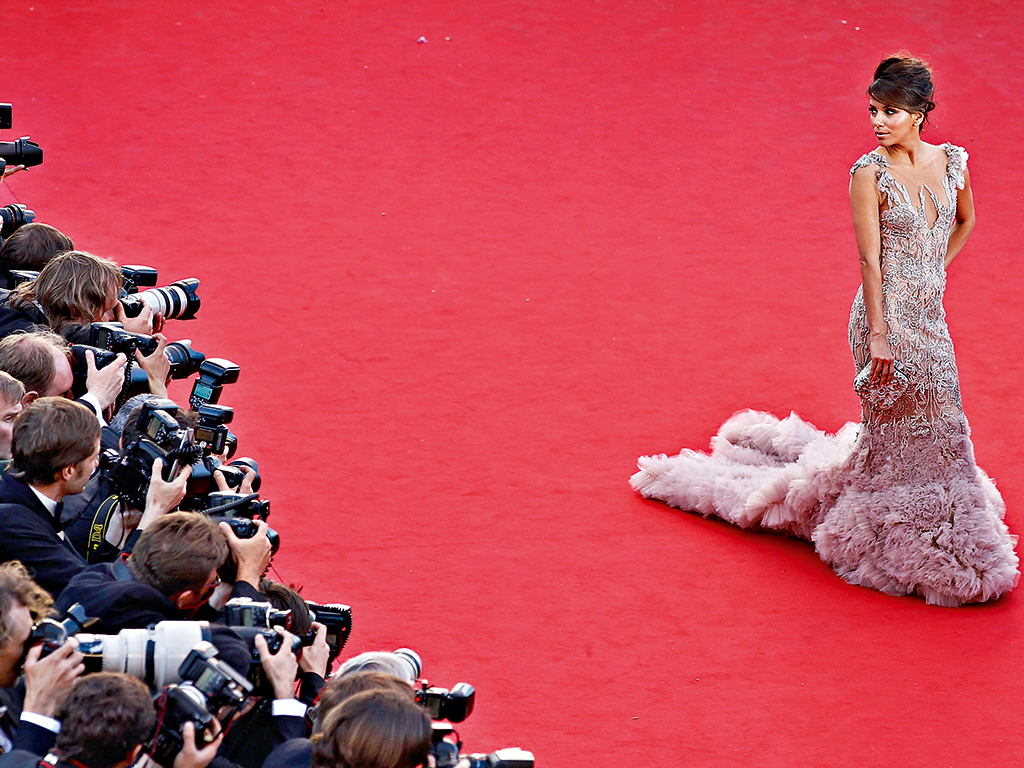 Eva Longoria poses for the cameras on the red carpet. Some critics are worried that the Cannes Film Festival is becoming just another platform to showcase Hollywood talent