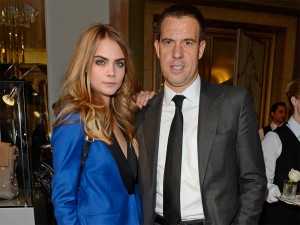 Cara Delevingne and Mulberry CEO Bruno Guillon: after a bumpy two years in charge of the fashion brand, Guillon has resigned with immediate effect