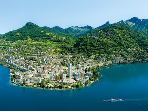 The stunning scenery of Montreux Riviera, which is nestled between Lake Geneva Alps. The spot was a favourite with celebrities such as Charlie Chaplin, Freddie Mercury and Igor Stravinsky