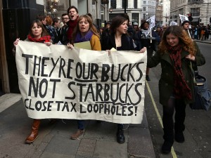 Starbucks tax protest