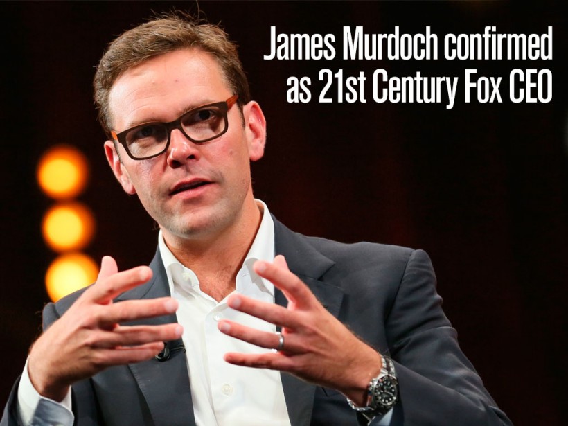 James Murdoch confirmed as 21st Century Fox CEO European CEO