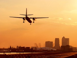 London City Airport’s runway. The airport is building to meet the rising demand for business travel