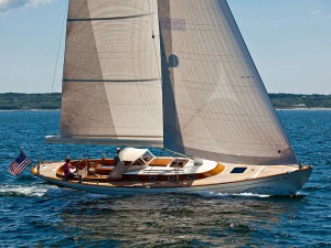 Design no. 2752, sailing near Martha’s Vineyard. For more than eight decades Sparkman & Stephens has created some of the world's most stunning racing sail yachts