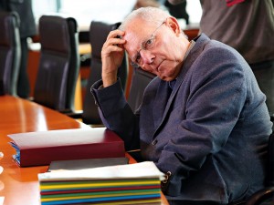 Wolfgang Schäuble, German Minister of Finance, who is said to be in favour of European nations having tax revenue transferred to a separate budget for the monetary union