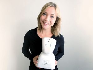 Karen Dolva has created a robot to help children with feelings of isolation