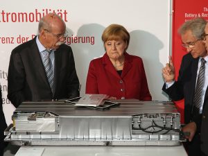 Merkel hardens stance on auto industry ahead of election